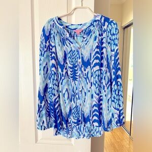 Lilly Pulitzer Women’s Elsa Top Tropi Call Me Size Small NWOT $148